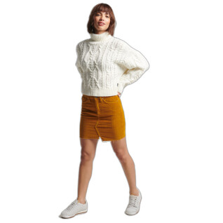 Damen-Pullover aus Zopfstrick mit Polokragen Superdry