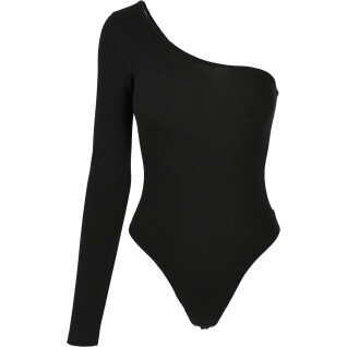 Damen-Bodysuit Urban Classics organic asymmetric one sleeve
