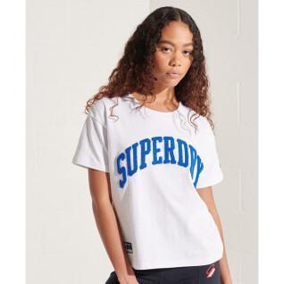 Gerade geschnittenes Damen-T-Shirt Superdry Varsity Arch