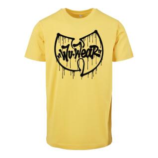 T-Shirt mit kurzen Ärmeln Urban Classics Wu Wear Dripping Logo