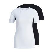 2er-Pack Damen-T-Shirts JJXX Evelin Stretch Pima