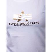 Frauen-T-Shirt Alpha Industries New Basic Foil Print