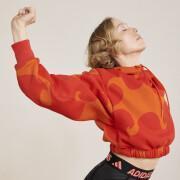 Kurzes Sweatshirt für Frauen adidas Marimekko