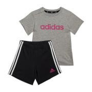 Set T-Shirt mit Shorts aus Bio-Baumwolle, Baby adidas Essentials Lineage
