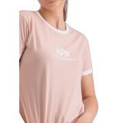 Kurzarm-T-Shirt, Damen Alpha Industries Basic Contrast