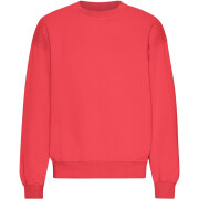 Sweatshirt mit Rundhalsausschnitt in Oversize-Optik Colorful Standard Organic Red Tangerine