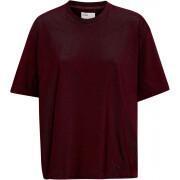 T-Shirt Damen Colorful Standard Organic oversized oxblood red