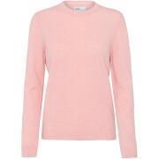 Pullover mit Rundhalsausschnitt aus Wolle, Frau Colorful Standard light merino faded pink