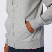 Sweatshirt mit durchgehendem Reißverschluss New Balance essentials stacked