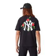 Übergroßes T-Shirt New York Yankees Floral Graphic