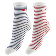 2-Paar-Set Socken für Frauen Pieces Nolia