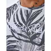 T-Shirt mit Allover-Muster Palmenblätter Project X Paris