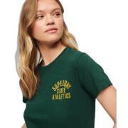 Geflammtes T-Shirt im Stil der 90er Jahre Frau Superdry Athletic Essential