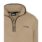 Sweatshirt 1/2 zip Schott Logo Casual
