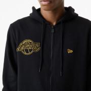Sweatshirt mit Kapuze New Era NBA Chain Stitch Los Angeles Laker