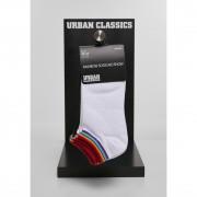 Socken Urban Classics rainbow no show (4pcs)
