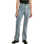 Gerade geschnittene Jeans mit hoher Taille und Schlitz Frau Urban Classics
