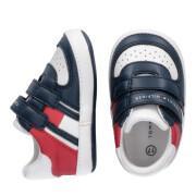 Niedrige Sneakers mit Klettverschluss, Baby, Mädchen Tommy Hilfiger Blue/White/Red