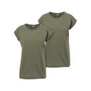 T-Shirts Frau Urban Classics Extended Shoulder (x2)