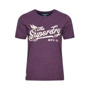 Kurzarm-T-Shirt, Damen Superdry Vintage Script Style College